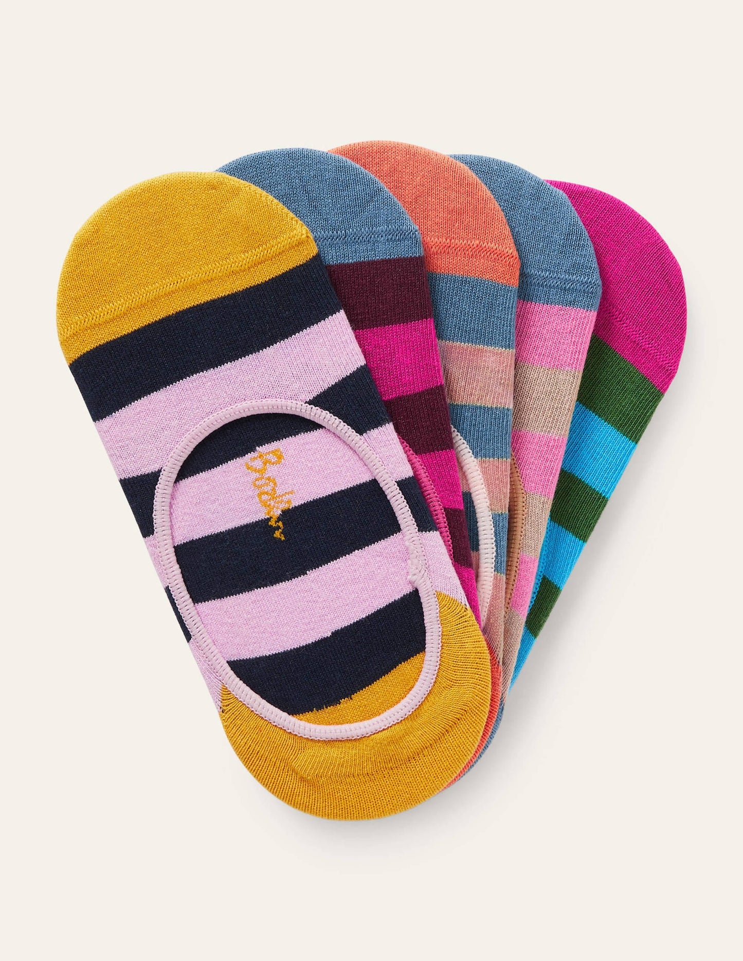 5 Pack Secret Socks-Stripe