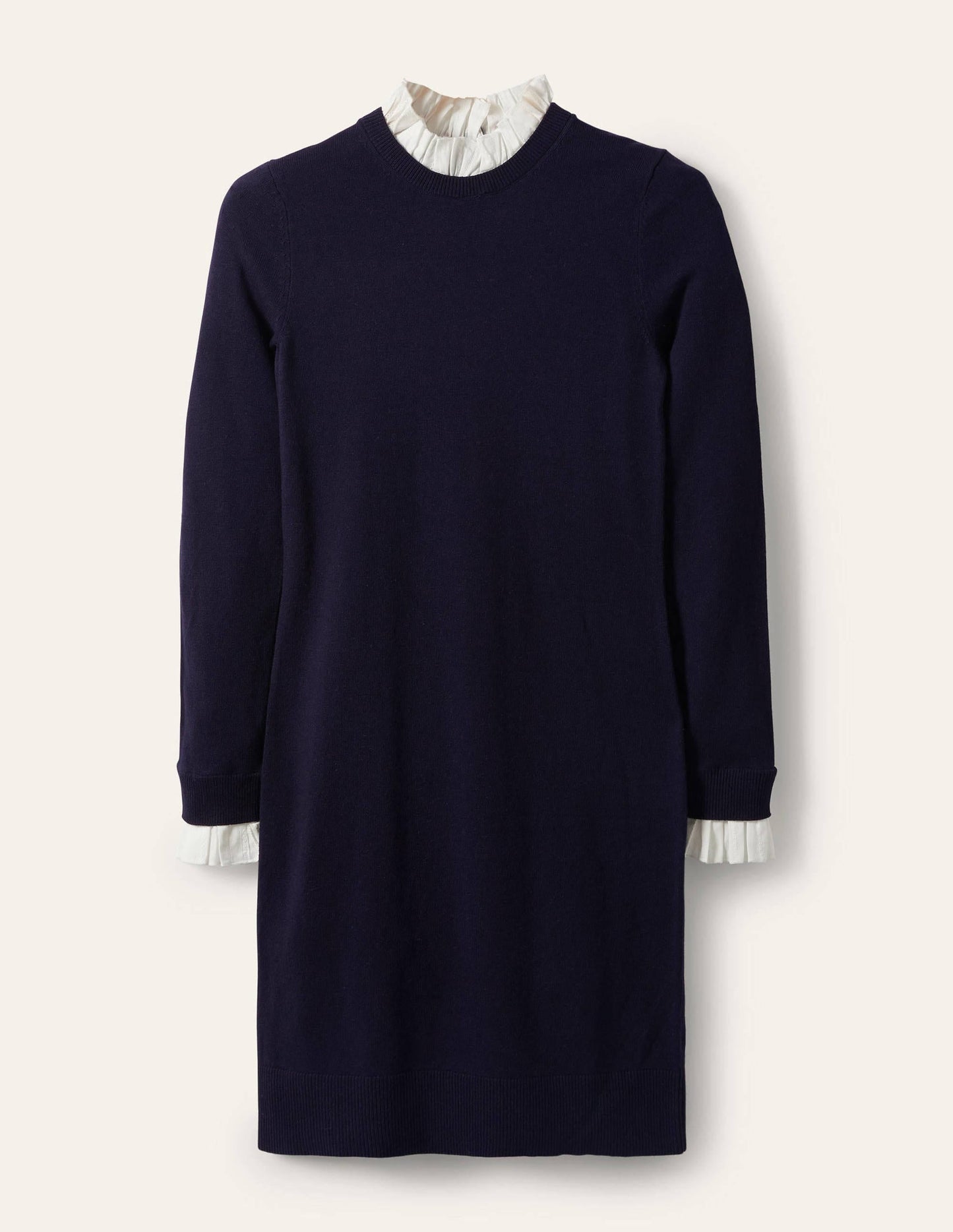 Beatrice Knitted Dress-Navy