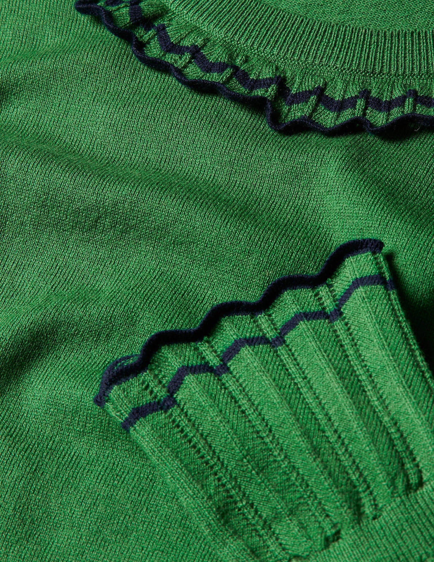Aimee Pointelle Sweater-Conifer