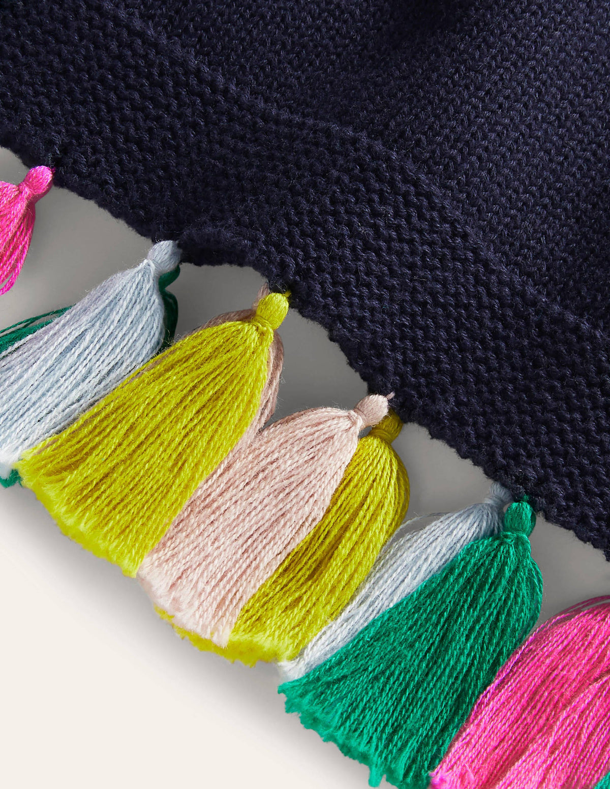 Avington Cotton Tassel Tank-Navy