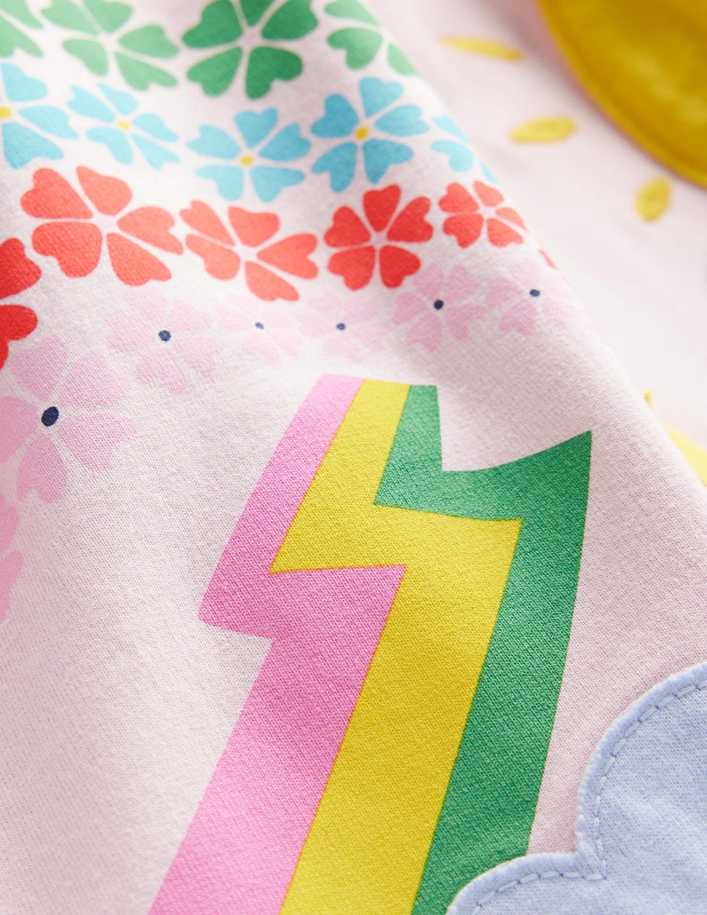 Appliqué Jersey Sweat Dress-French Pink Weather