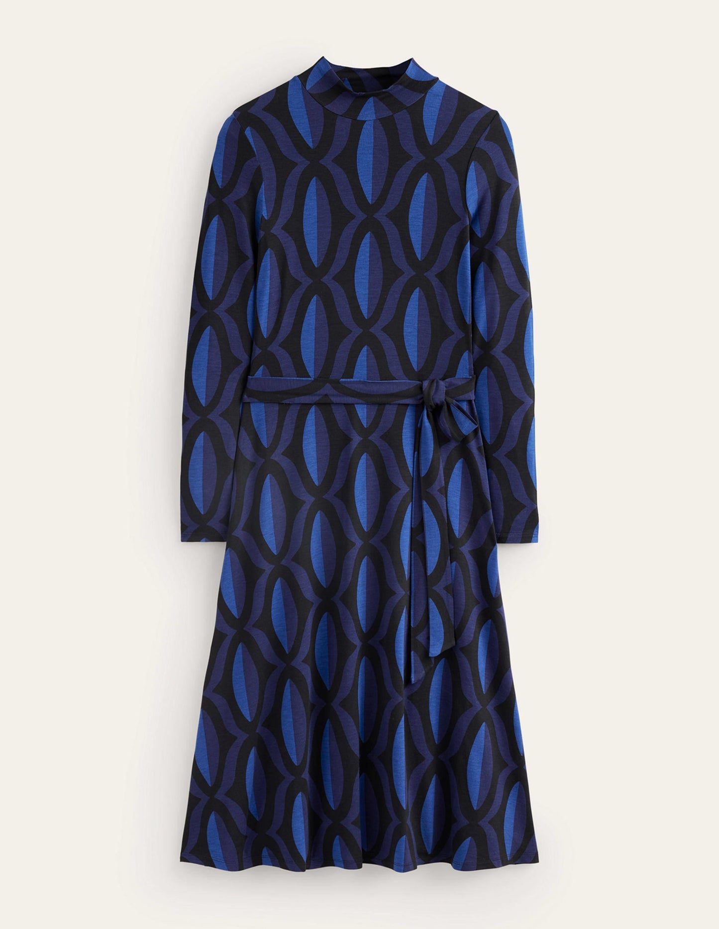 Alberta Jersey Midi Dress-Sapphire Blue, Geo Valley