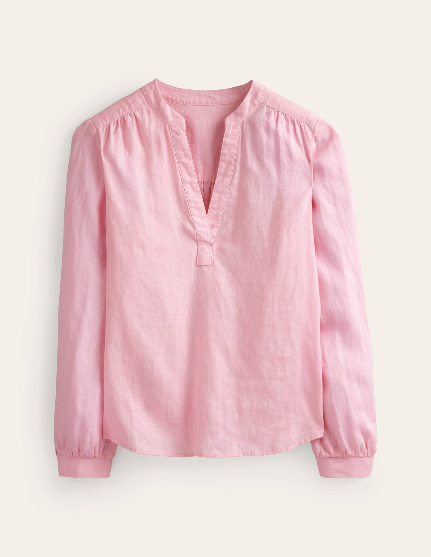 Alice Linen Top-Orchid Pink