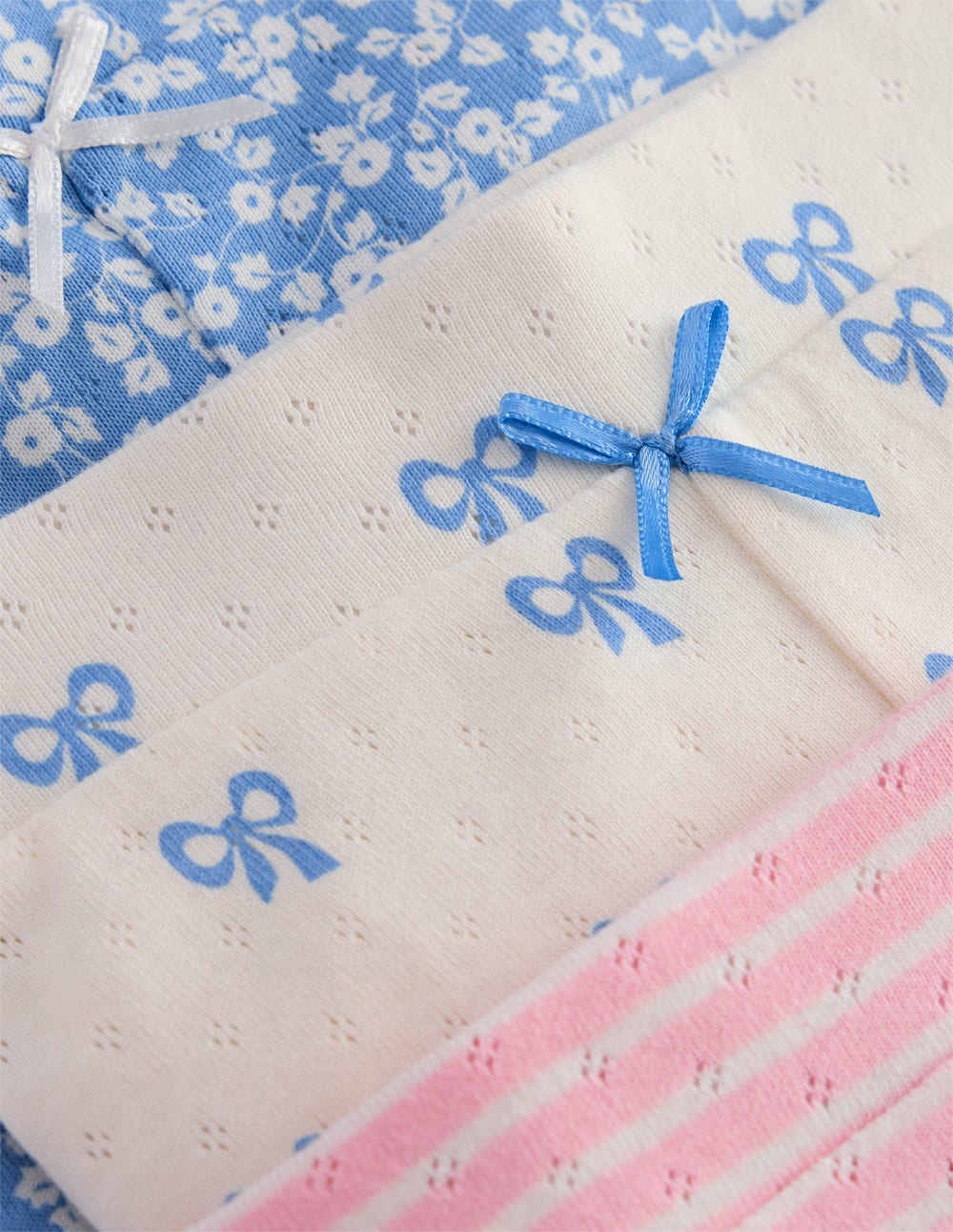 3-pack Pointelle Leggings-Ditsy / Bows