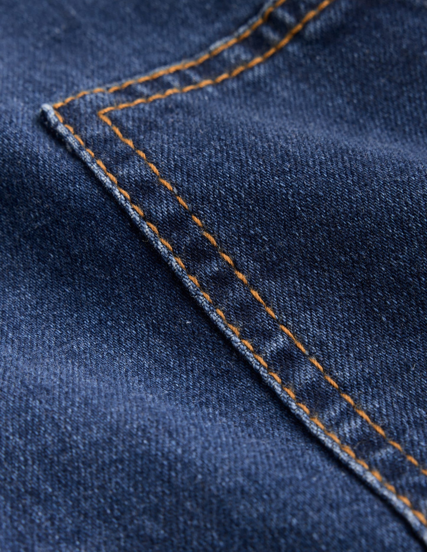 Adeline A-line Overalls Dress-Plain Denim