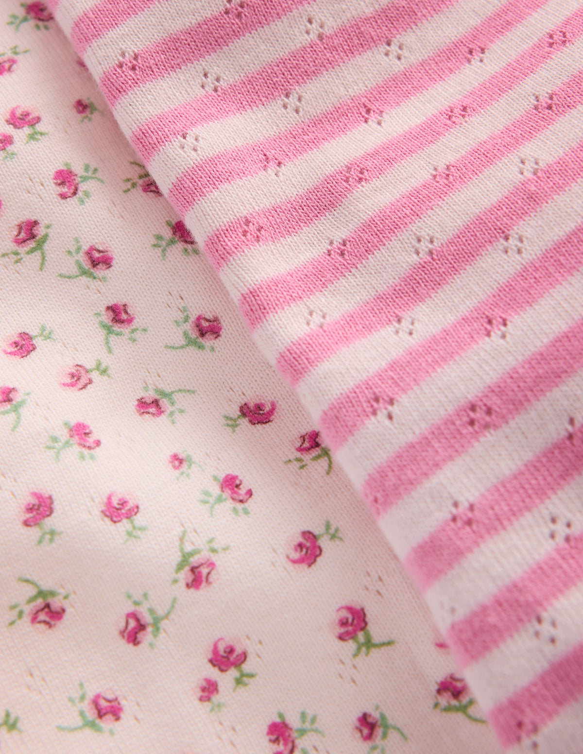 2-pack Pointelle Bodies-Ditsy Rose