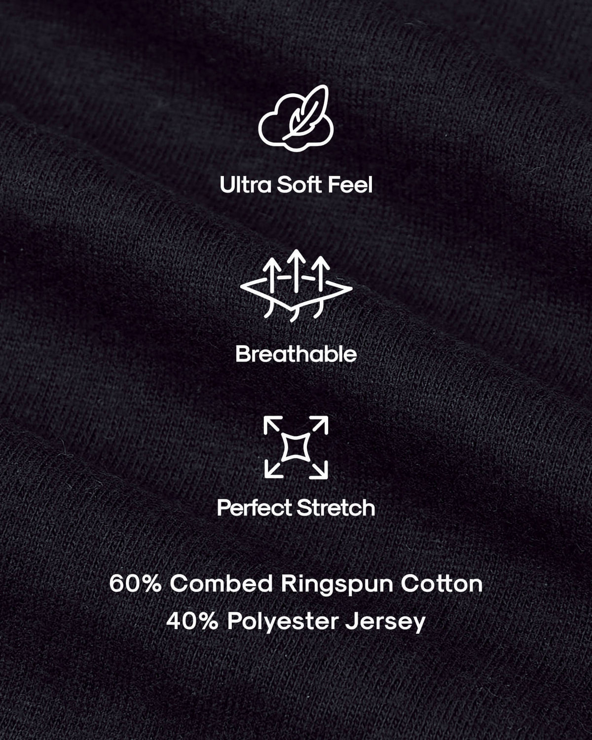 All Black Classic Crews 10-Pack