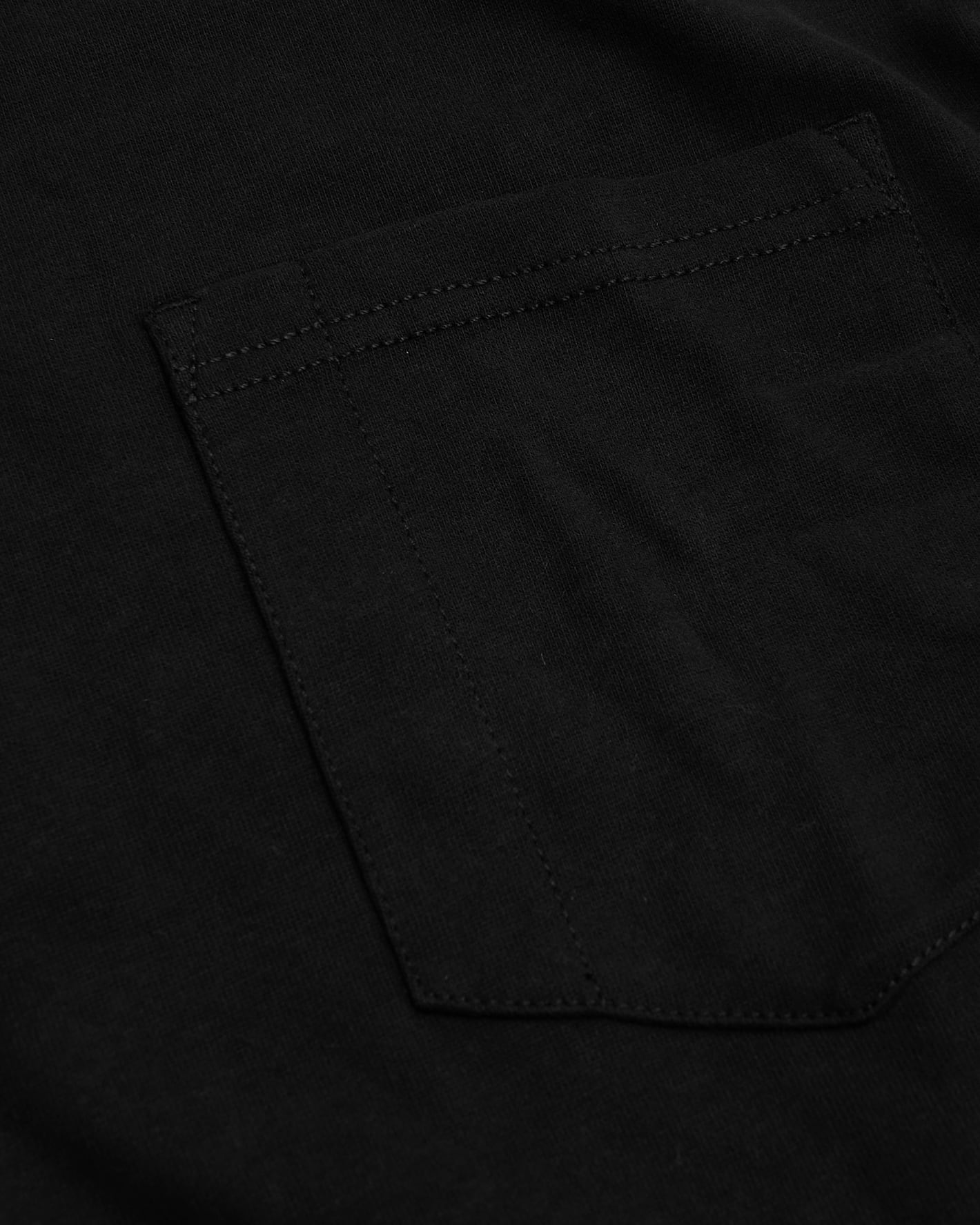 Black & Navy Tall Heavyweight Long Sleeve Pocket Crew 4-Pack