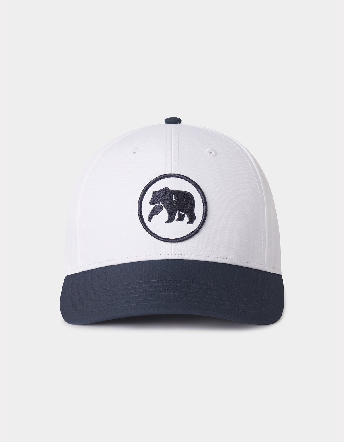 Circle Patch Performance Cap in Navy/White