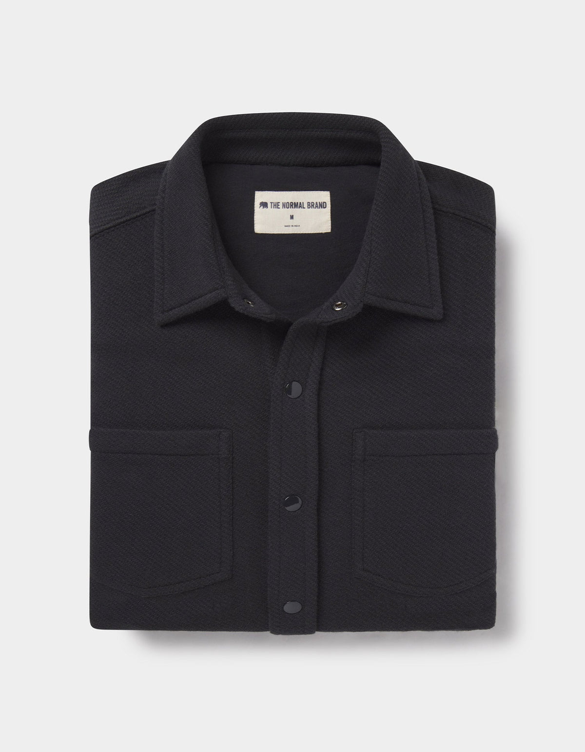 Looped Terry Button Up