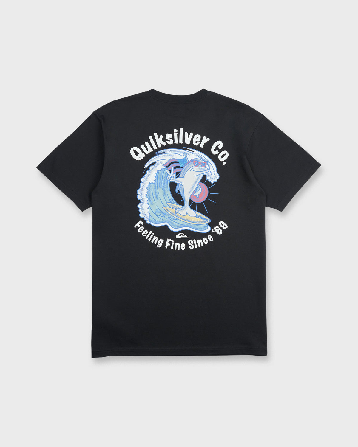 Patriot Dolphin Short Sleeve Knit T-Shirt - Black