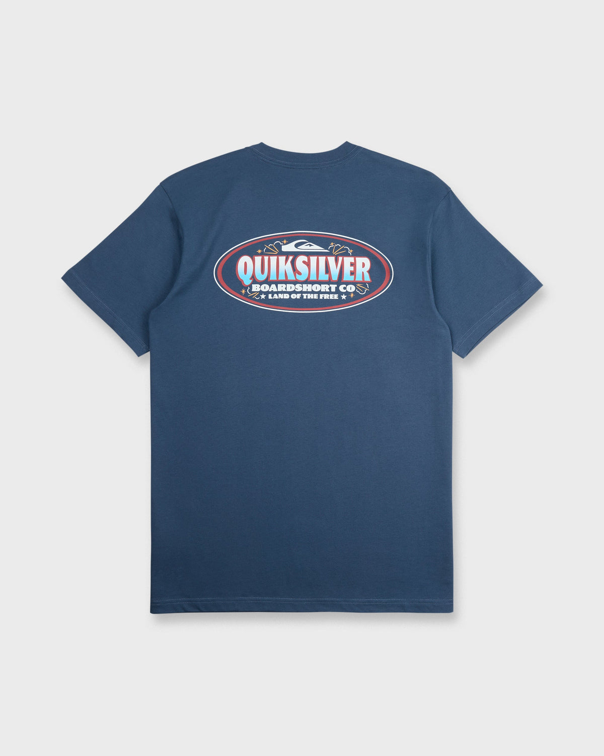 Firecracker Short Sleeve Cotton T-Shirt - Dark Denim