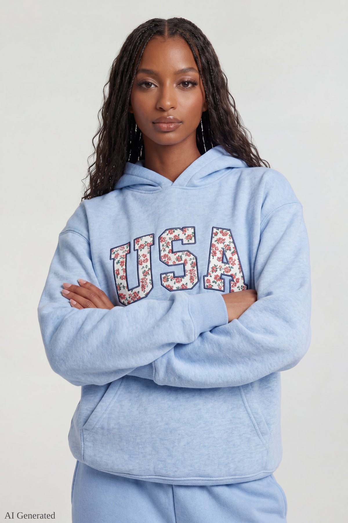 Fleece Oversized Graphic Hoodie