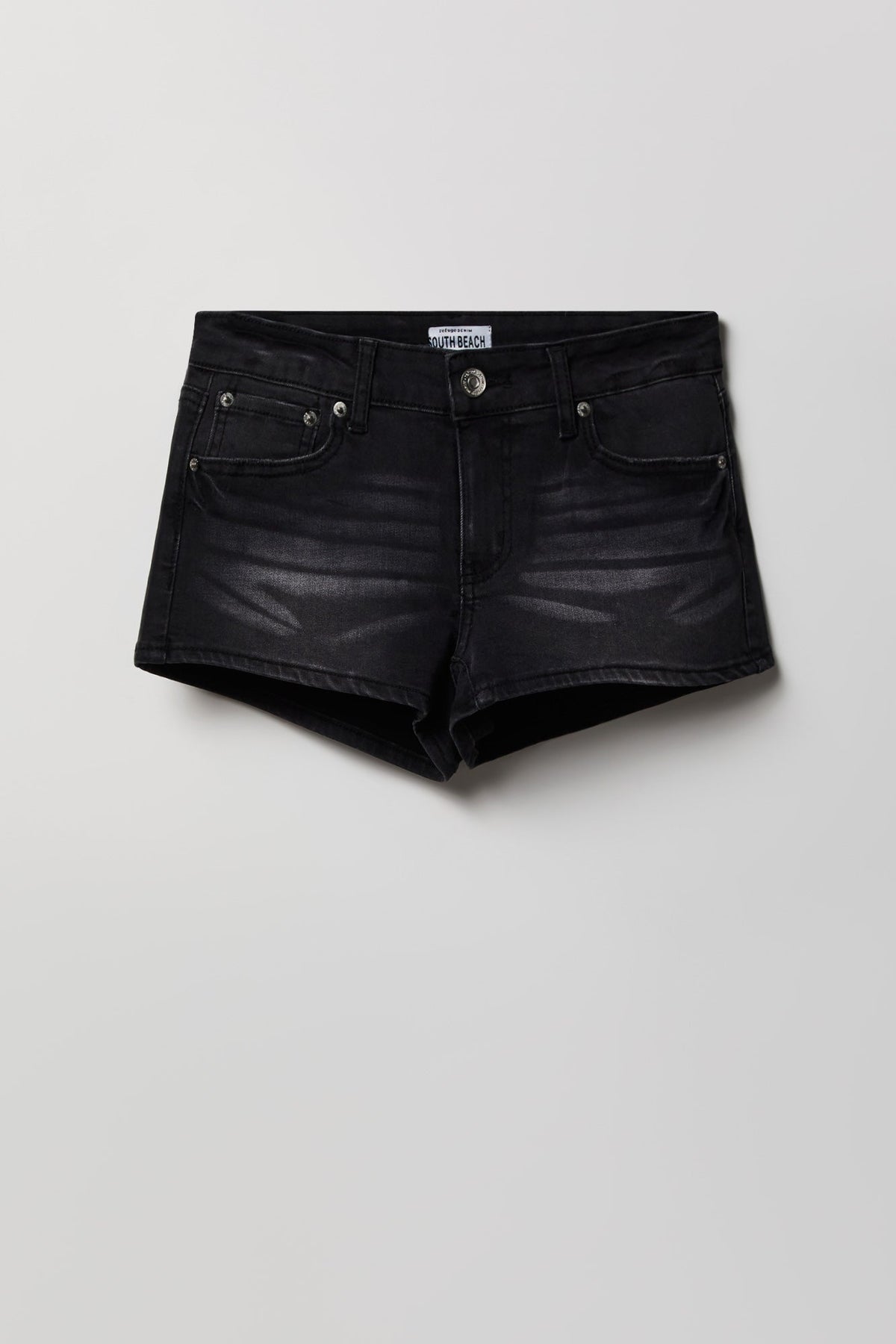 South Beach Low Rise Rhinestone Denim Short