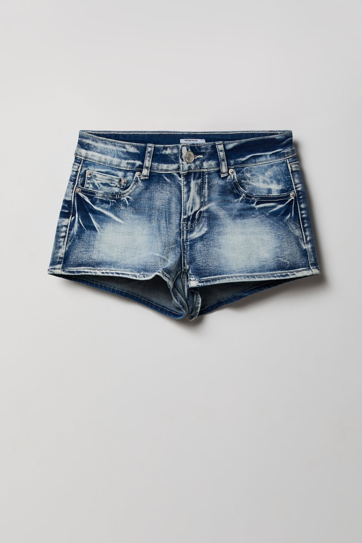 South Beach Low Rise Rhinestone Denim Short