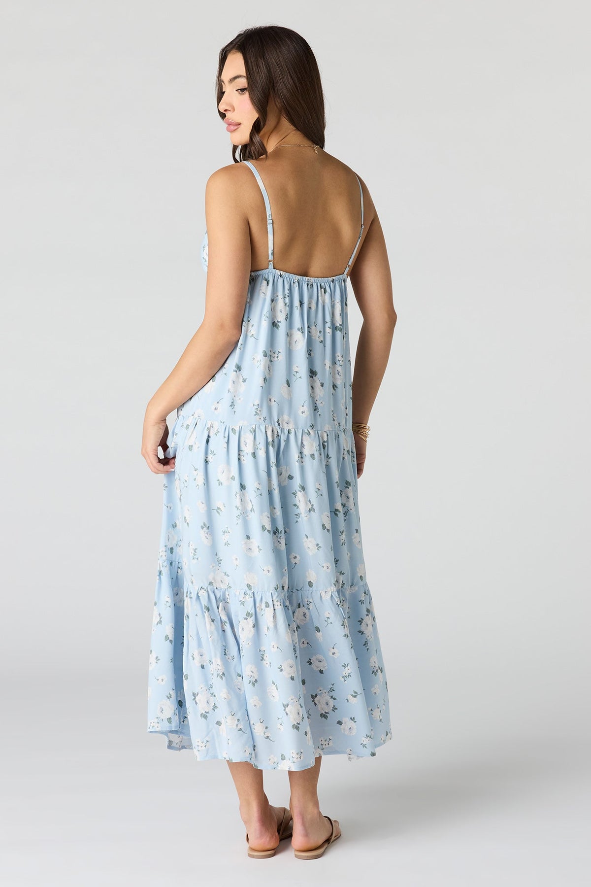 Floral Babydoll Maxi Dress