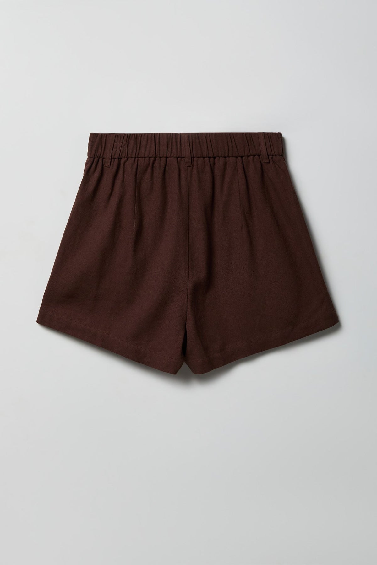 Linen-Blend Tailored Short