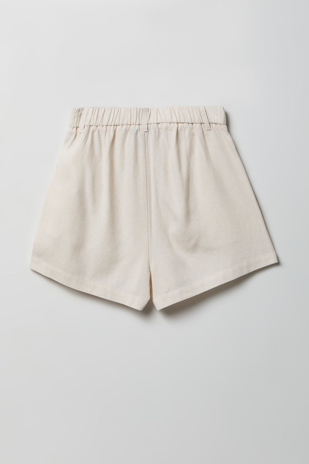 Linen-Blend Tailored Short