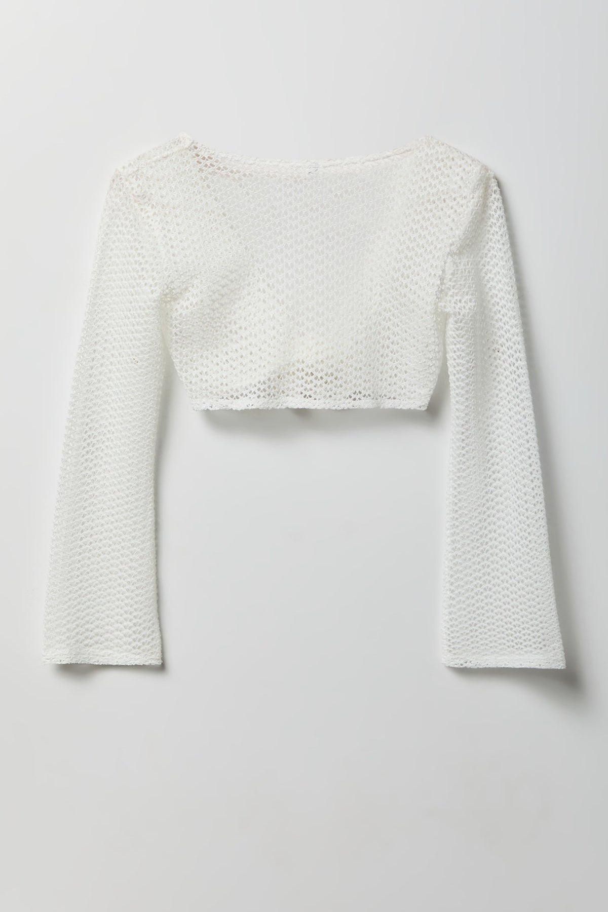Crochet Tie Front Top Cover-Up