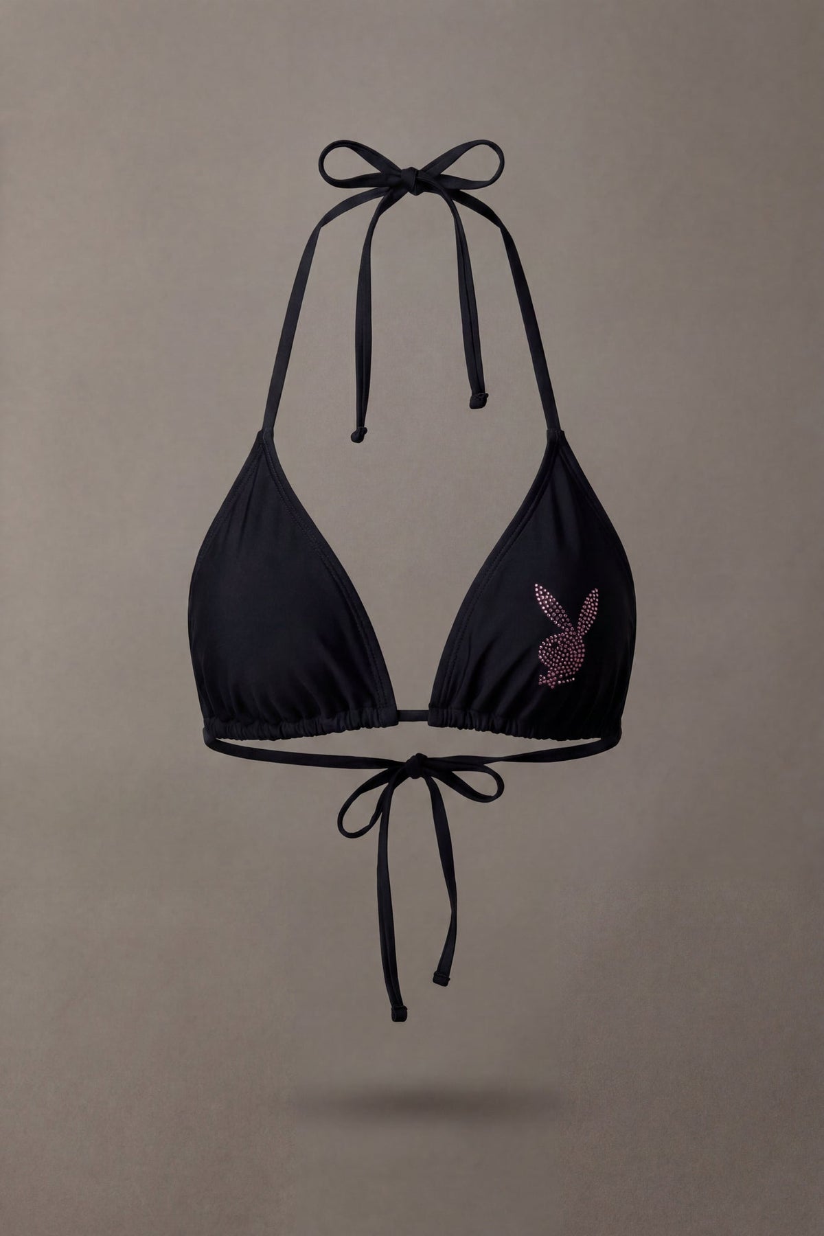 Playboy Rhinestone Triangle Bikini Top