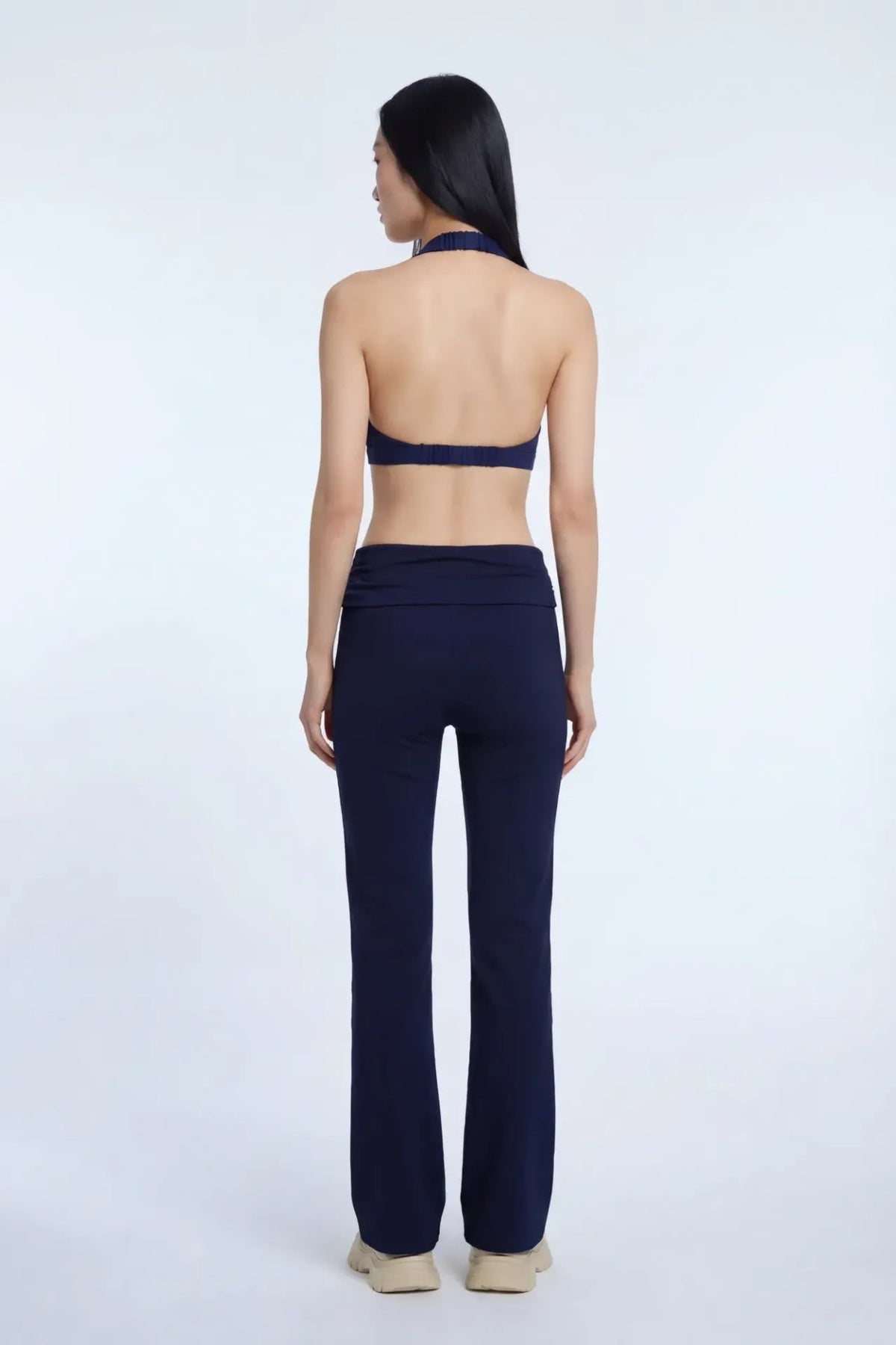 Active High Density Surplice Halter Bra
