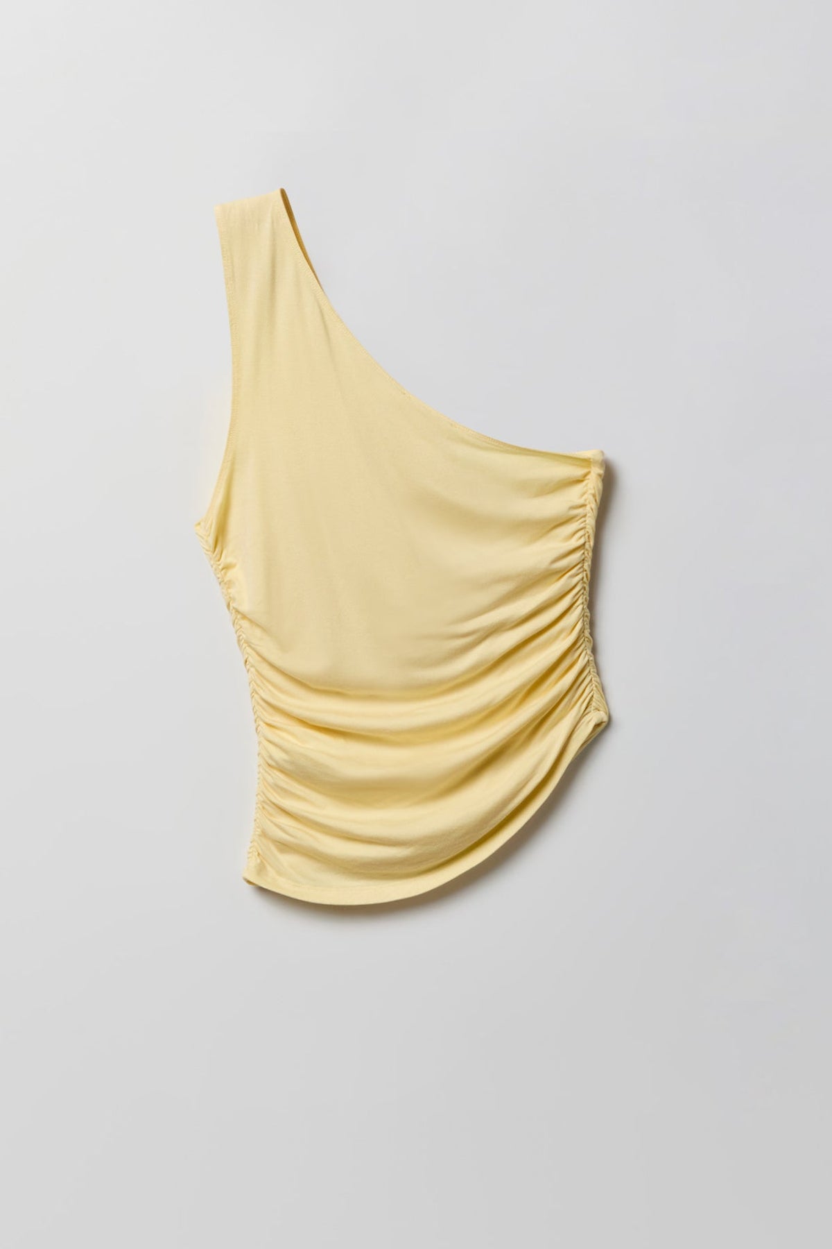 Ruched One Shoulder Top