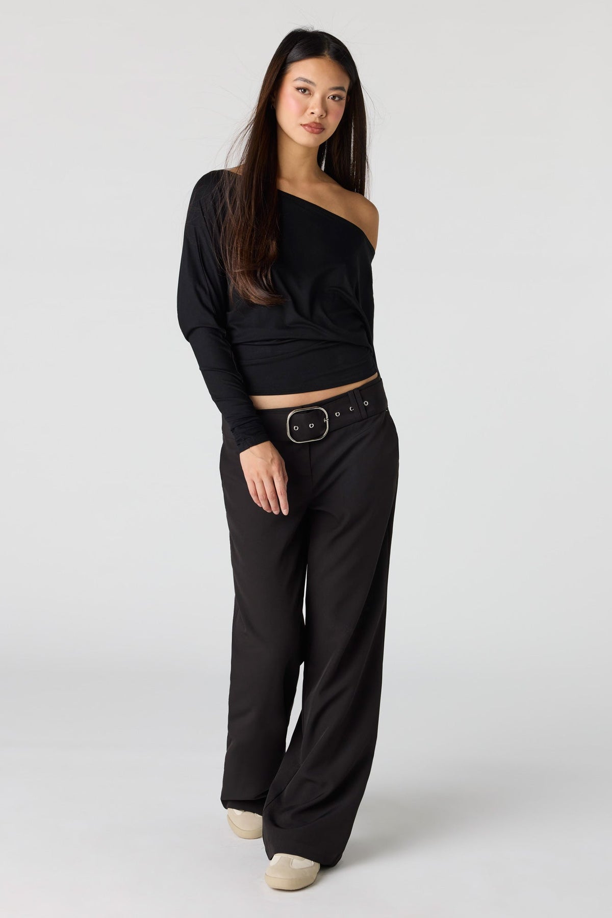 Belted Wide Leg Pant