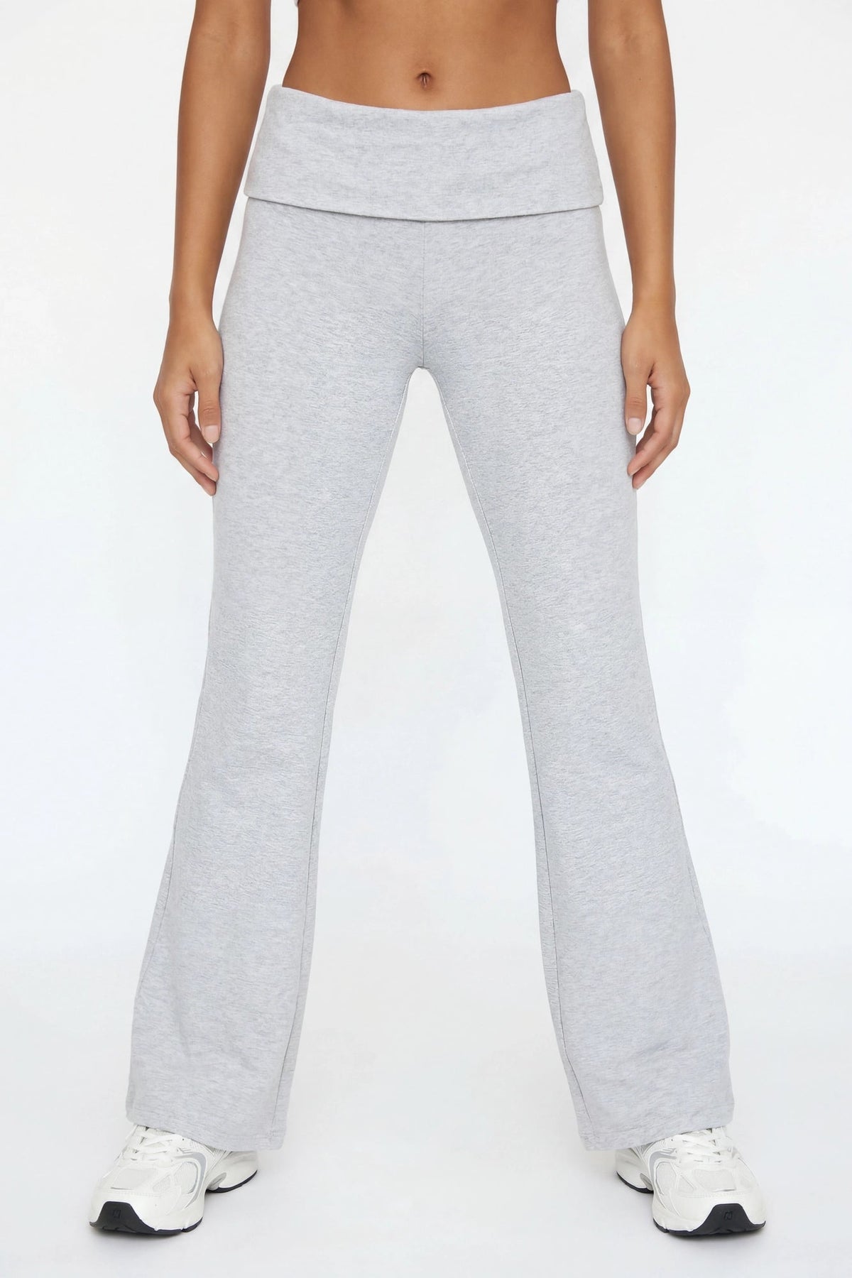 Foldover Waist Flare Legging