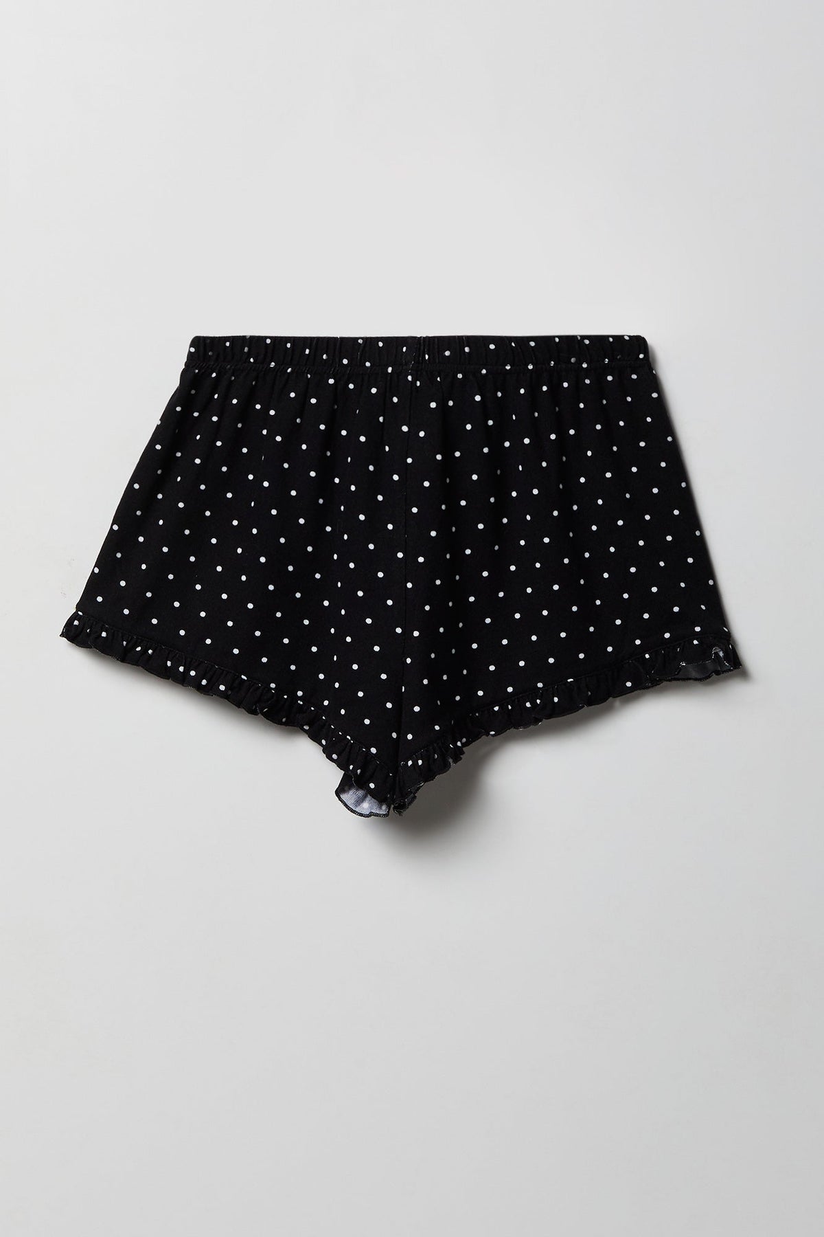 Ruffle Button-Up Top & Short Pajama Set