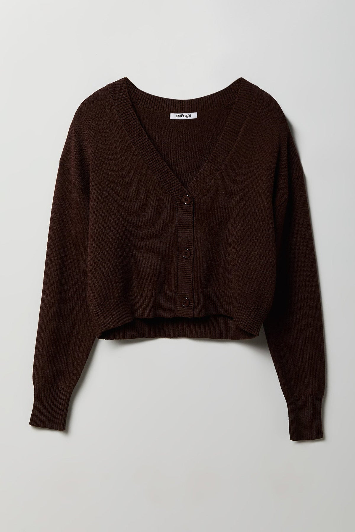V-Neck Button-Up Cardigan