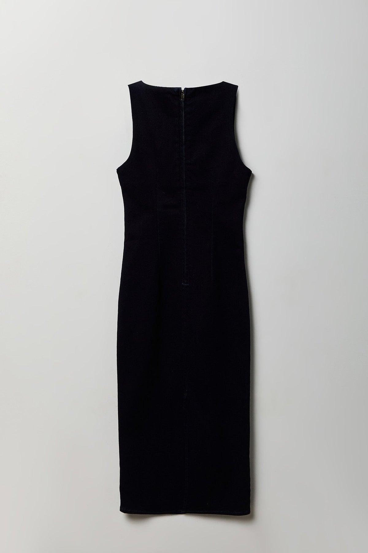 Denim Square Neck Maxi Dress