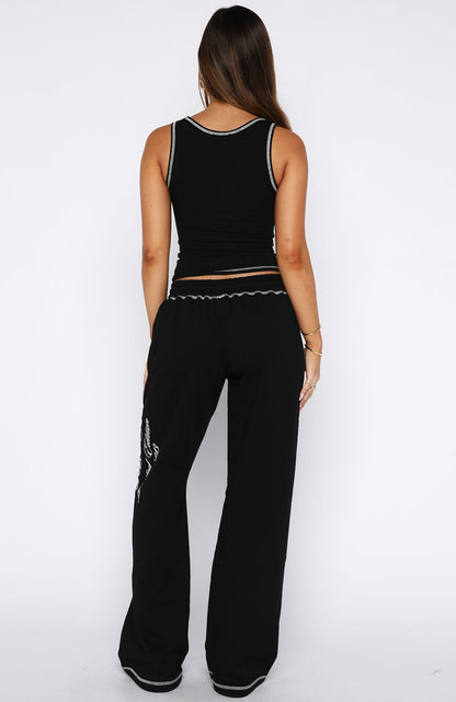 Don't Need Anyone Track Pants Black