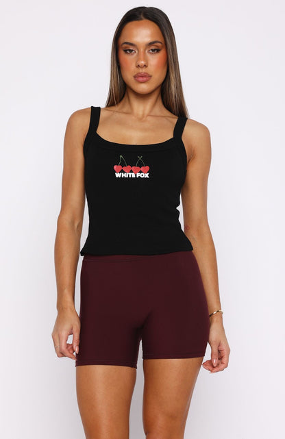 Club 14 Taylah Singlet Top Black