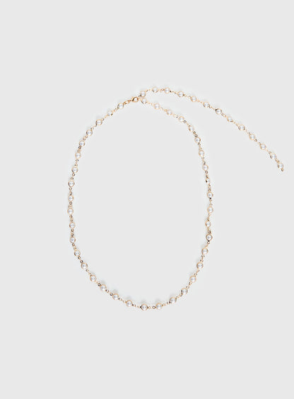 Elenita Long Necklace Gold