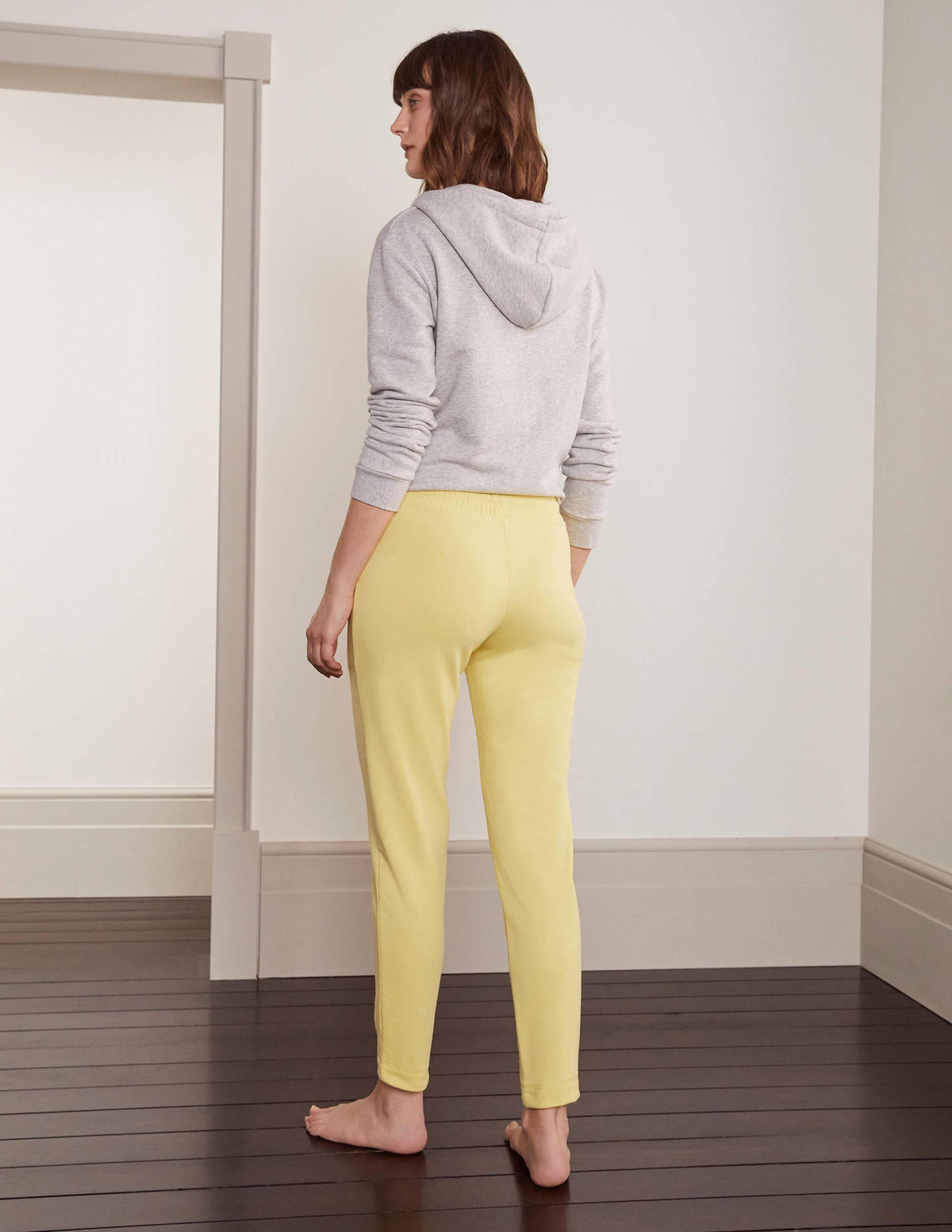 Ava Jersey Joggers-Pale Lemon