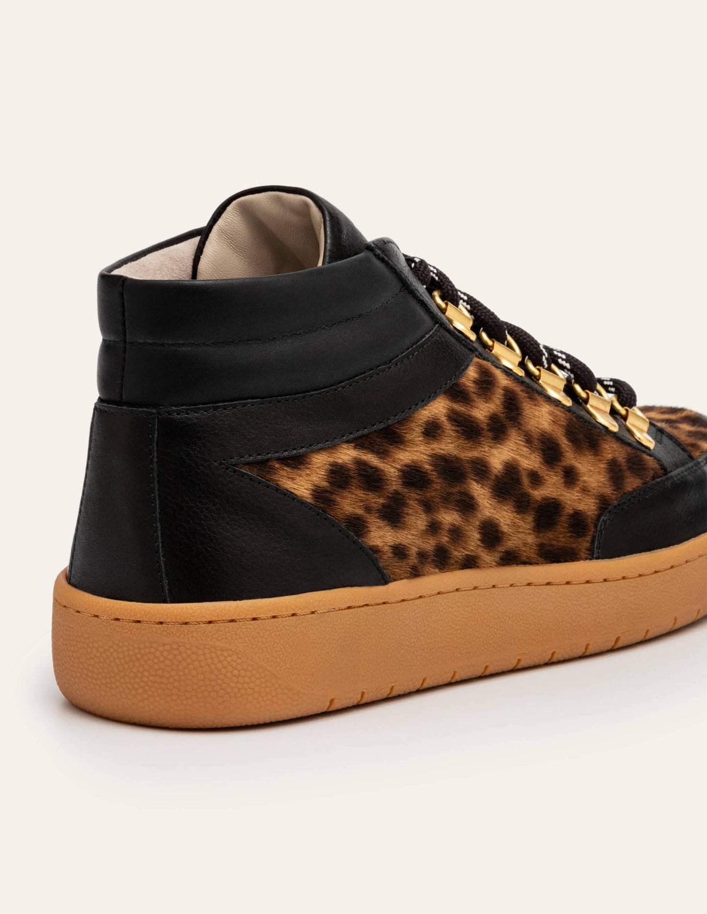 Anita Sneakers-Black/Tan Leopard