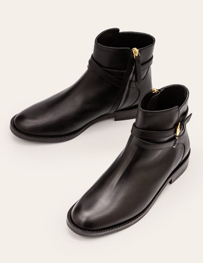Aldeburgh Ankle Boots-Black