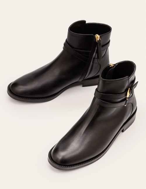 Aldeburgh Ankle Boots-Black