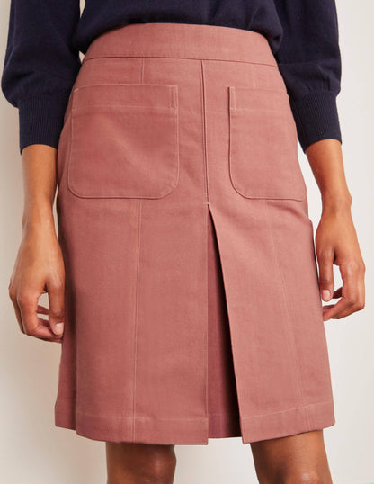 Auria Moleskin Skirt-Dusty Rose