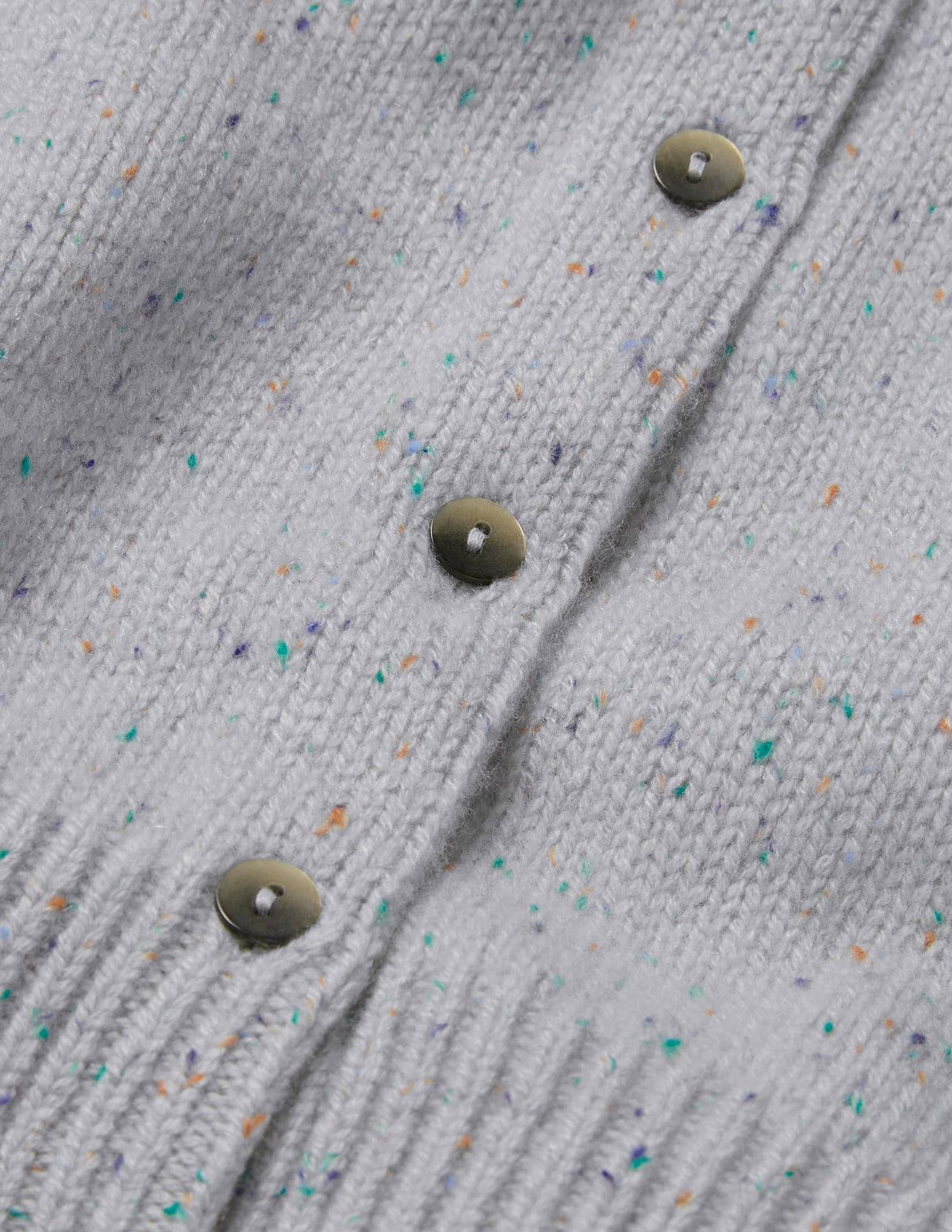 Beaufort Cashmere Cardigan-Winter Slate Nep
