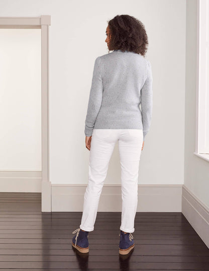 Beaufort Cashmere Cardigan-Winter Slate Nep