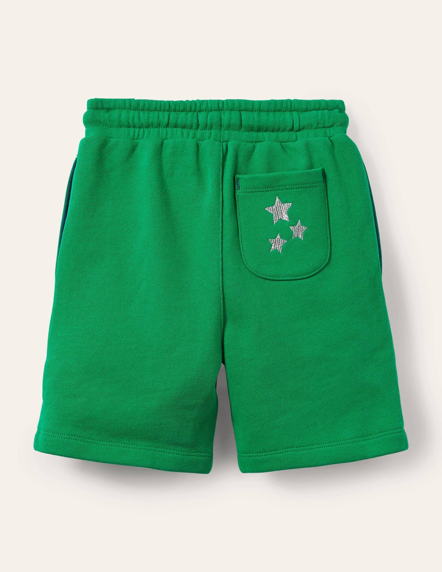 Appliqué Sweatshorts-Sapling Green Space Badges