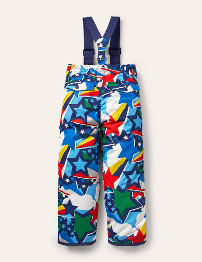 All-weather Waterproof Pants-Bright Rainbow Stars
