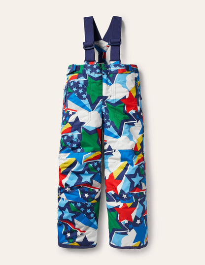 All-weather Waterproof Pants-Bright Rainbow Stars