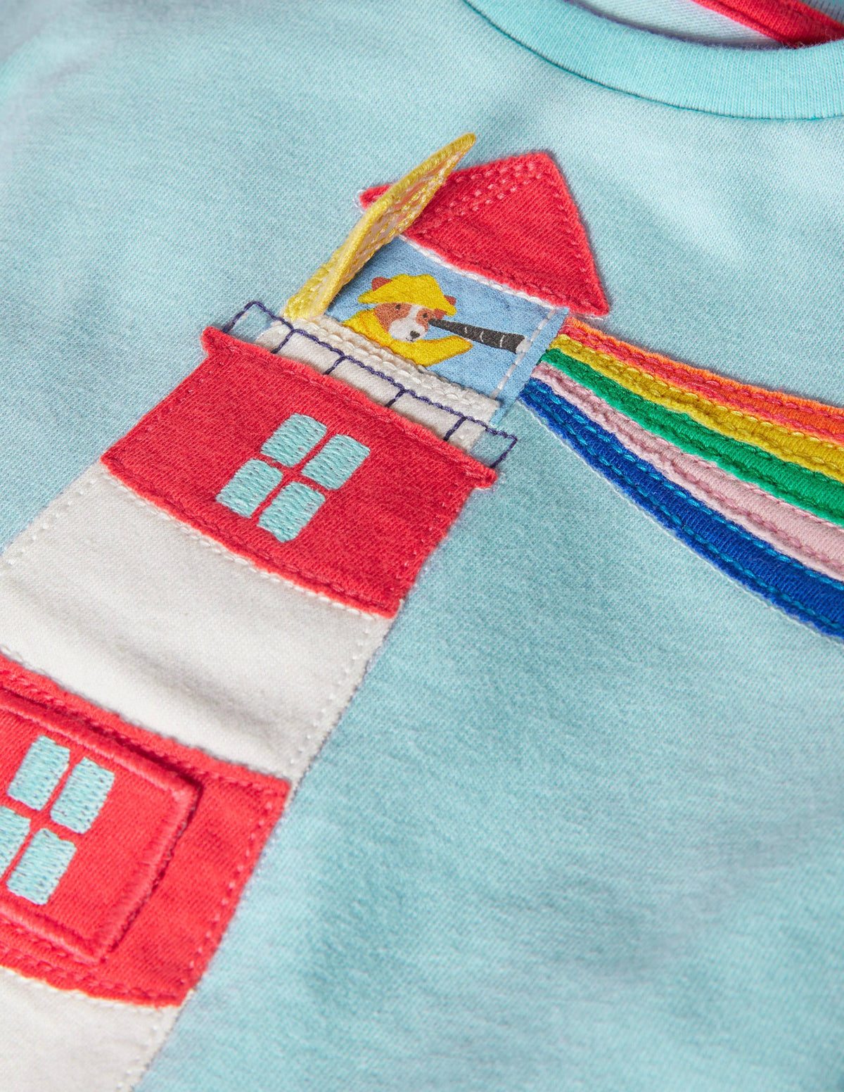 Animal Adventures Flap T-shirt-Provence Blue Lighthouse