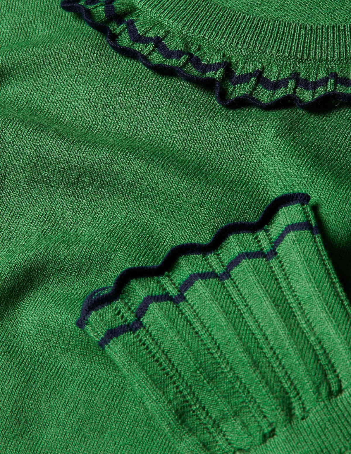 Aimee Pointelle Sweater-Conifer