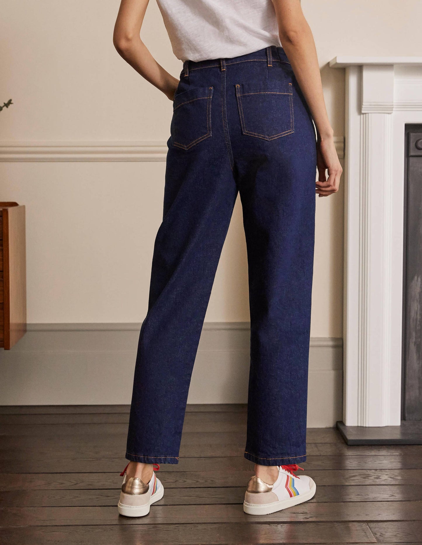 Barrel Leg Jeans-Indigo