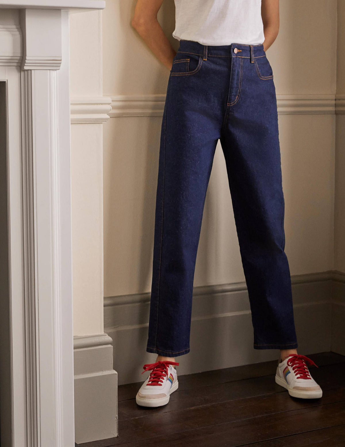 Barrel Leg Jeans-Indigo