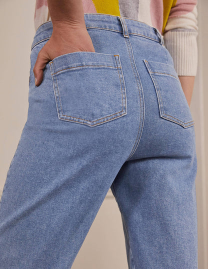Barrel Leg Jeans-Light Vintage