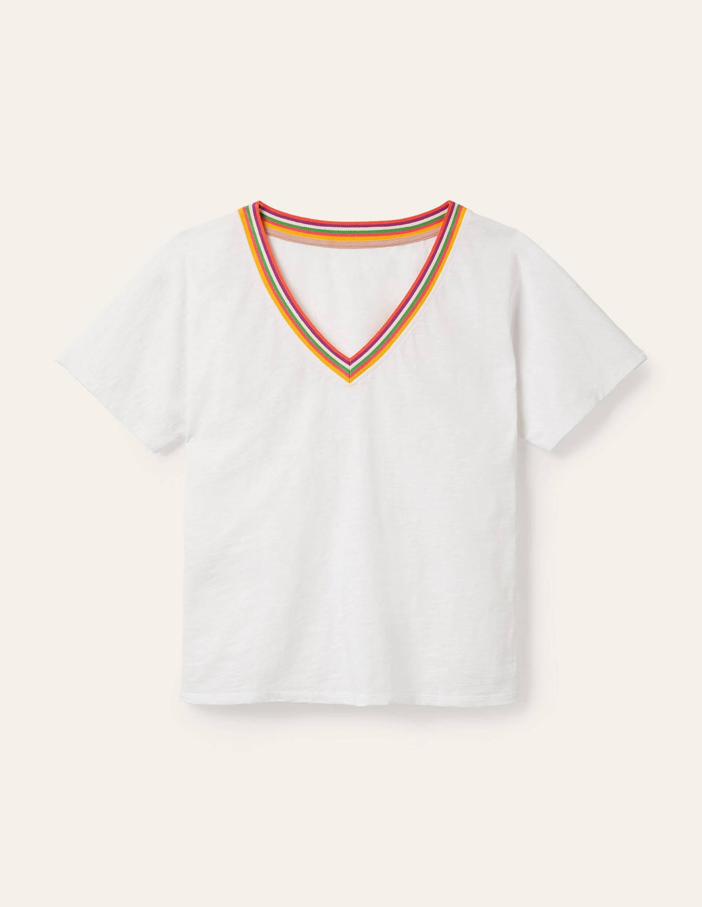 Beatrice Jersey Top-White